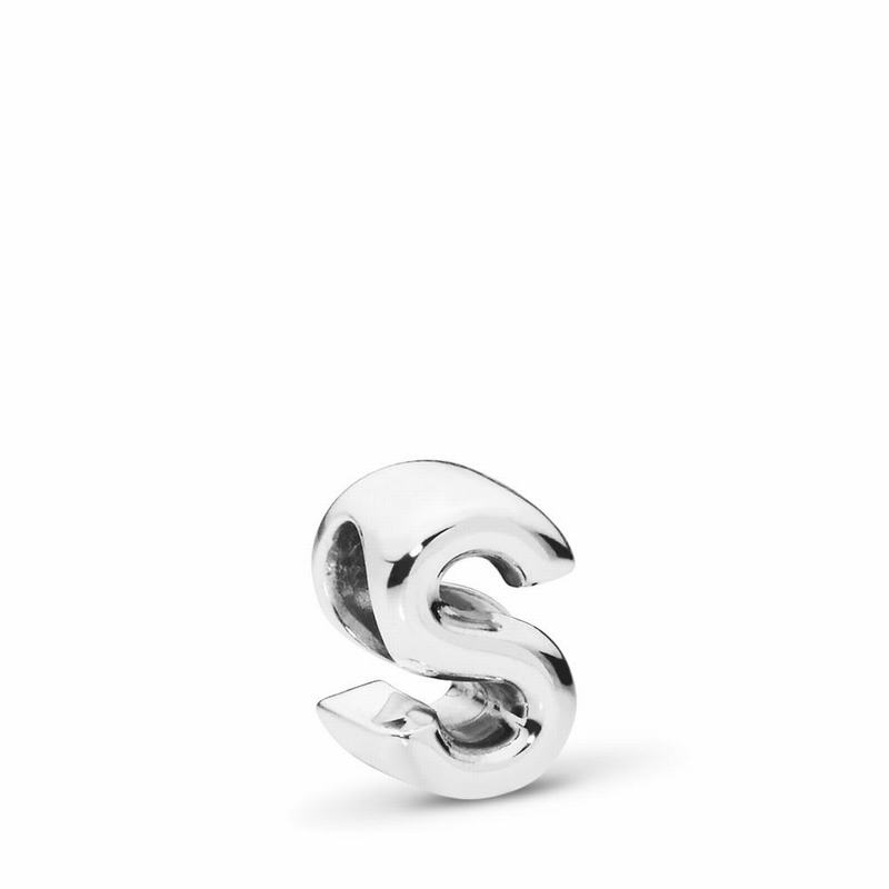 Pandora Letter S Charm - Sterling Silver - Canada | NY3834RK